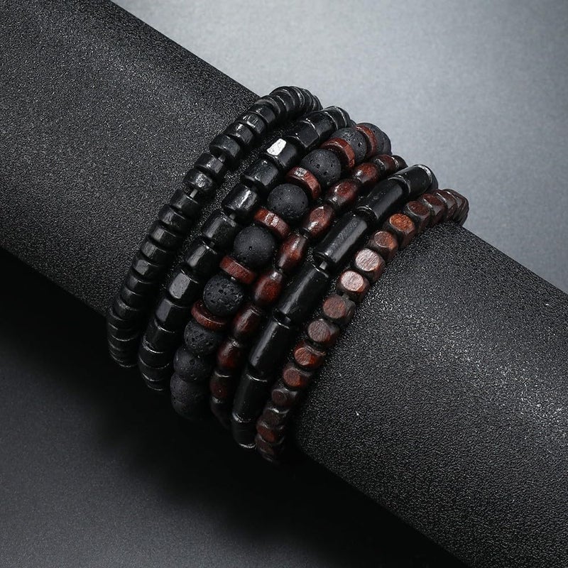 JAVMOO Gothic Bracelet Adjustable Punk Braided Leather Multilayer Grunge Set Bracelets Emo Metal Cuff Wrap Bangles Meaningful Gift - Image 3